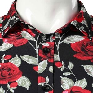 ZEROYAA Men's Floral Slim Fit Long Sleeve!!Add New ProductDuplicate Product!!